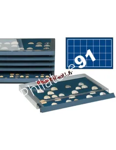 SAFE - Médaillier superposable pour pièces Ø45mm