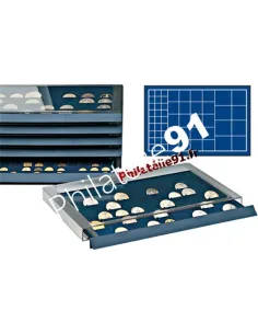 SAFE - Médaillier superposable mixte à cases pour pièces de Ø 25, 30, 35, 45 mm.