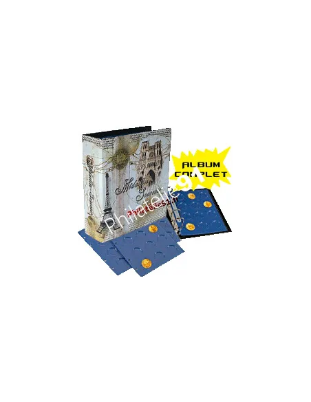 idée cadeau - Album ARTLine "Médailles-souvenir"  pour les médailles de la Monnaie de Paris + 10 feuilles - SAFE