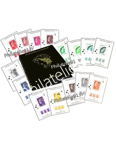 Coffret Marianne et l'Europe, Marianne étoiles d'or, collection timbres de France