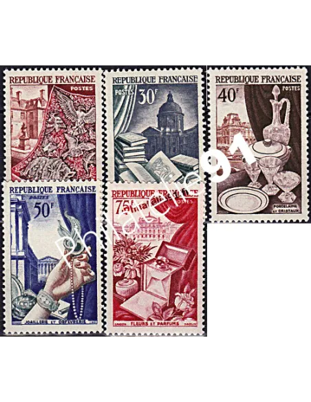 Timbres de France n°  970 à 974 - Série Métiers d'Art