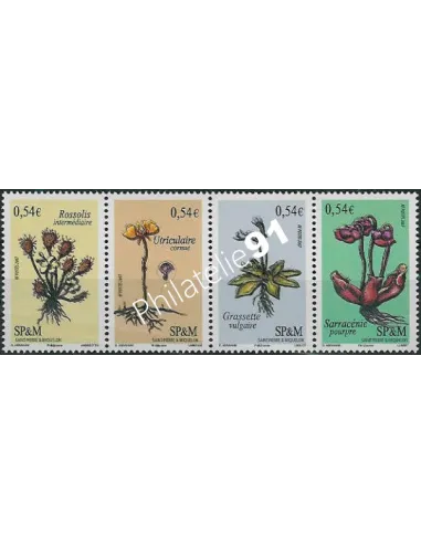 Timbres de ST PIERRE ET MIQUELON n° 900 à 903 - Plantes médicinales