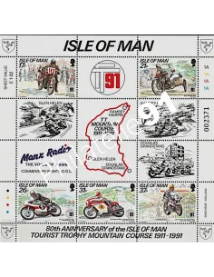 ILE DE MAN - BF n° 1 6 - course motocycliste "Tourist Trophy Mountain" de l'Ile de Man.