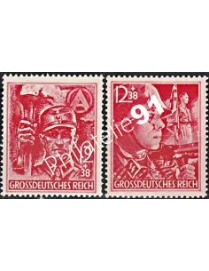Allemagne, Reich n° 825 à 826 charnière, collection timbres Europe