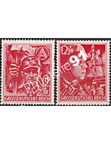 Allemagne, Reich n° 825 à 826 charnière, collection timbres Europe