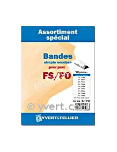 Assortiment de bandes - fond noir (LONGUEUR  210 mm) - 500 g