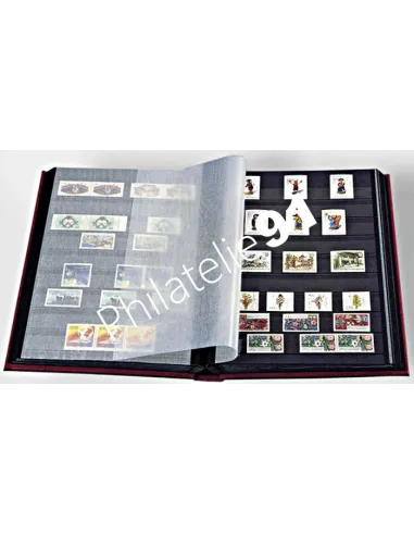 Classeur de timbres - LEUCHTTURM - 64 pages noires - matériel philatélique