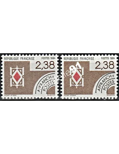 Timbre Préoblitéré de France n° 184  - Variété.