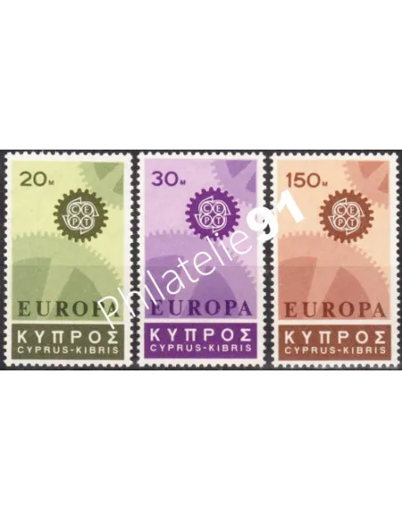 CHYPRE - n°  284 à 286 - EUROPA 1967