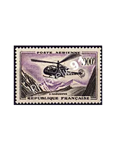 Timbre de France n° 37 - Poste Aérienne - Prototypes - "Alouette"