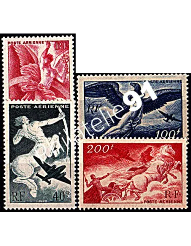 PA n°   16 à 19* - Poste Aérienne - Série mythologique (charnière)