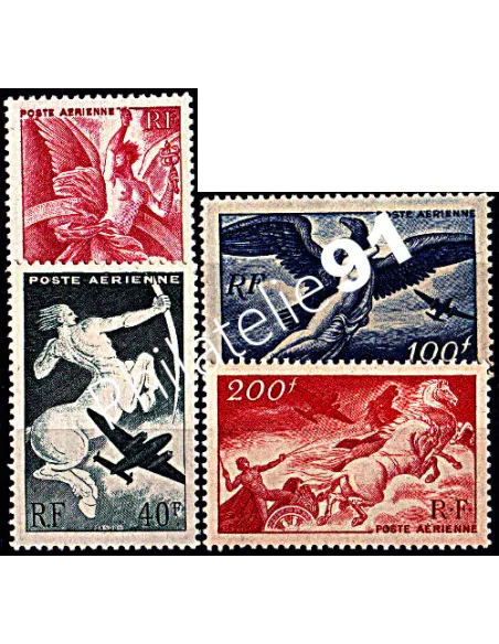 PA n°   16 à 19* - Poste Aérienne - Série mythologique (charnière)