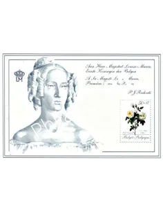 BELGIQUE - BF n°  65 - Rose  "Aimé vibère" (Thé) de Redouté
