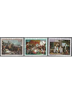 Timbres du Gabon - Poste Aérienne. Thématique: Napoléon