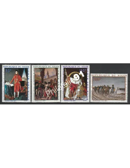 Timbres du Niger - Poste Aérienne. Thématique: Napoléon