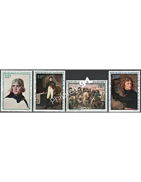 Timbres de Dahomey - Poste Aérienne. Thématique: Napoléon