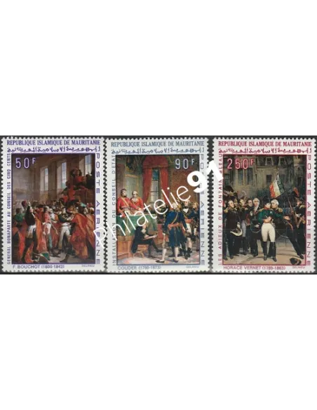 Timbres de Mauritanie - Poste Aérienne. Thématique: Napoléon