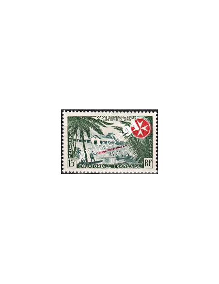 Timbre d'Afrique Équatoriale Française n° 237. Ordre souverain de Malte