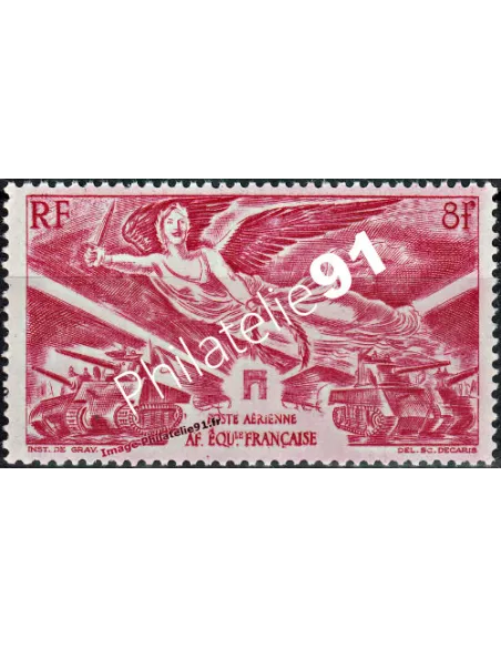 Timbres d'A.E.F. n° P.A. 43 - Poste Aérienne, colonies françaises