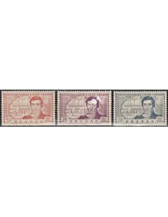 Timbres du Soudan n° 100 à 102, collection timbres des colonies