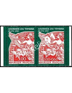 Timbre n° 3136A - Journée du Timbre. "Blanc 1900", timbres de France