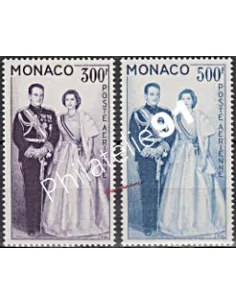 MONACO - P.A. n°  71 à 72 - Couple princier