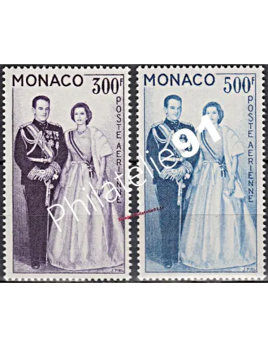 MONACO - P.A. n°  71 à 72 - Couple princier