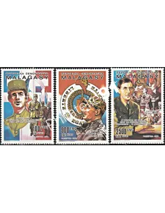 Timbres neufs de Madagascar n° 987 à 989
