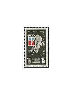 Timbres de Sarre n° 339 - vélo - Timbres des colonies françaises