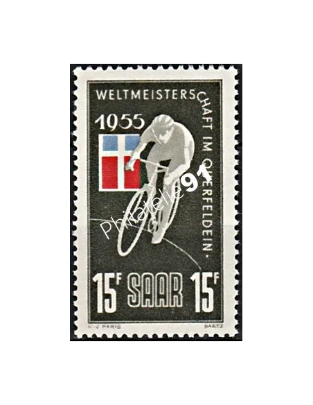 Timbres de Sarre n° 339 - vélo - Timbres des colonies françaises