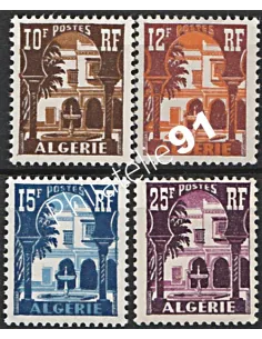 ALGERIE - n° 313A à 314A** - Cour mauresque du Musée du Bardo