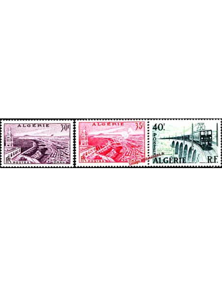 Timbres neufs d'Algérie n° 339 à 340 -  Vues d'Oran