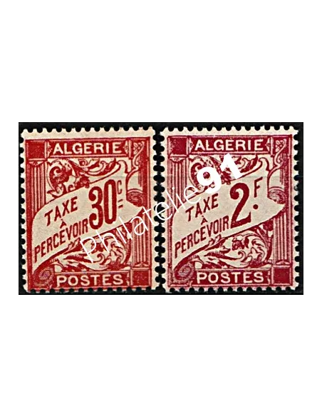 Timbre Taxe d'Algérie Duval surchargés, timbres des colonies
