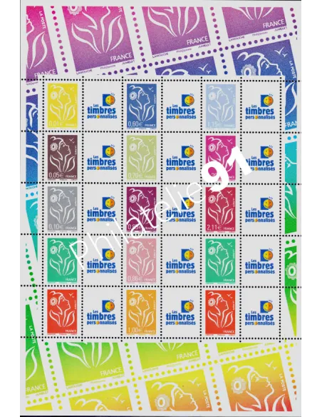 Feuille Personnalisée n° 4048A,Vignette Perso,collection timbre France