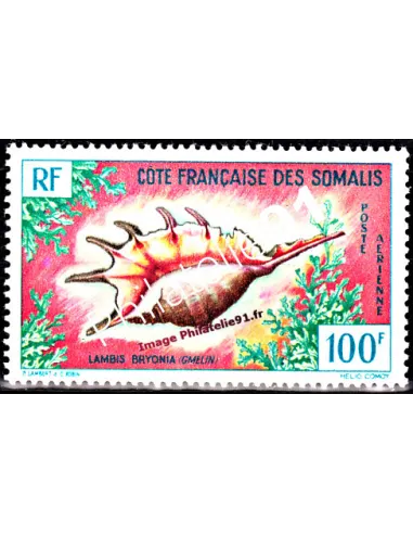 cote des somalis PA n°32, coquillage, timbres des colonies