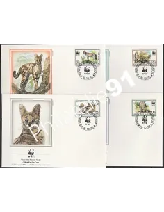 Lettre 1er jour - Lot d'enveloppes FDC - Burundi - WWF