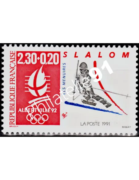 Timbre n° 2676 - "Albertville '92" Jeux Olympiques - Slalom