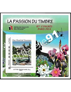 Bloc n° 9 de la FFAP 2014 - PARIS - Parc Floral de Vincennes