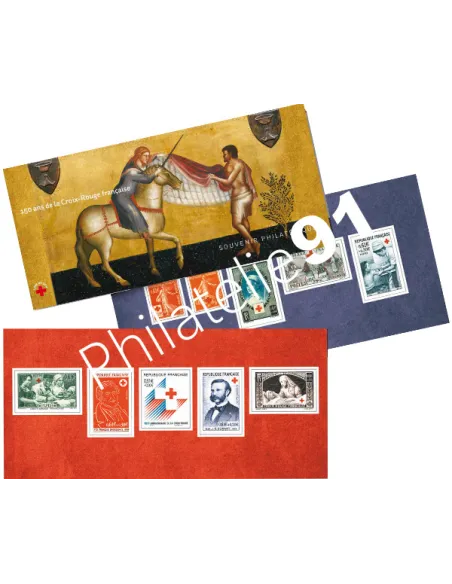philatélie, Bloc Souvenir 150 ans de la Croix-Rouge française