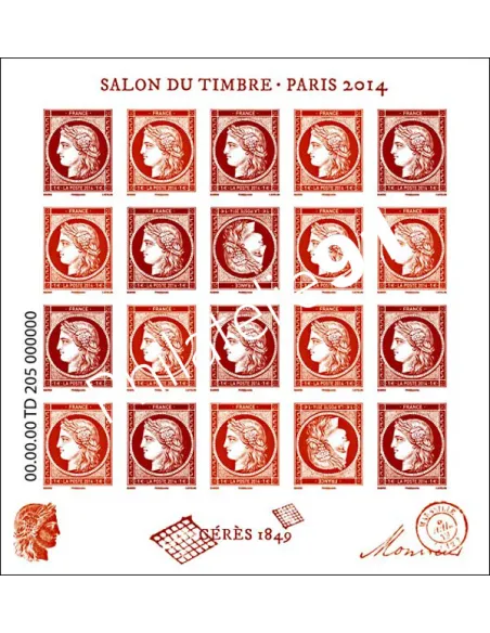 Feuille n° F4871 - Bloc Cérès 2014 - Collection Timbres France