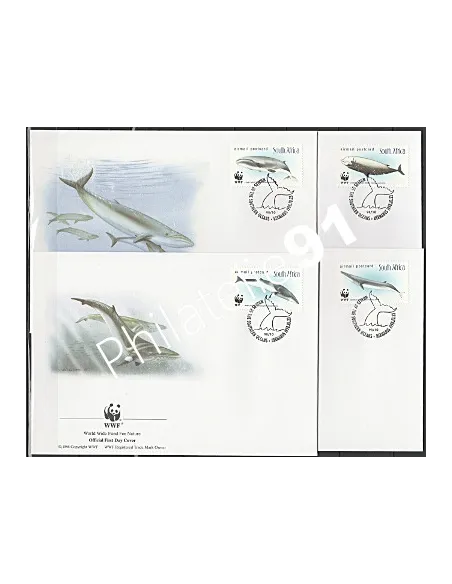 Lettre 1er jour - Lot d'enveloppes FDC - Afrique du sud - WWF