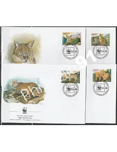 Lettre 1er jour - Lot d'enveloppes FDC - Tagikistan - WWF