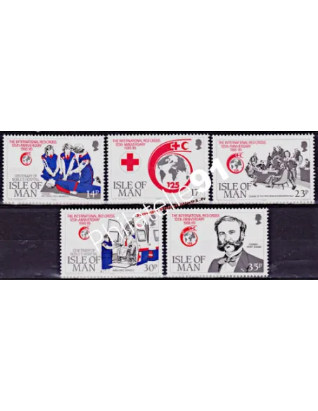 ILE DE MAN - n°  415 à 419 ** - Croix-Rouge et Croissant-Rouge