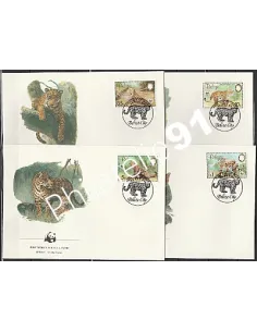 Lettre 1er jour - Lot d'enveloppes FDC - Belize - WWF