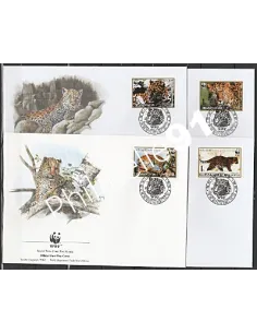 Lettre 1er jour - Lot d'enveloppes FDC - Corée du Nord - WWF