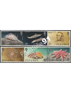 Timbres ILE DE MAN - n° 623 à 628** - EUROPA 1994 - L'Europe et les découvertes. Vie Marine