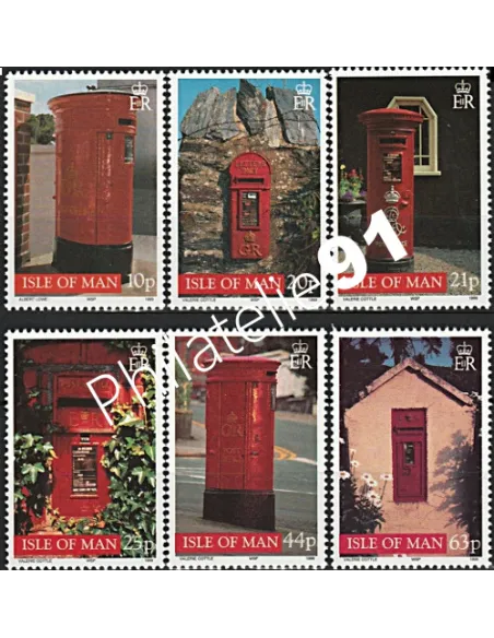 ILE DE MAN - n° 830 à 835** - Boîtes aux lettres