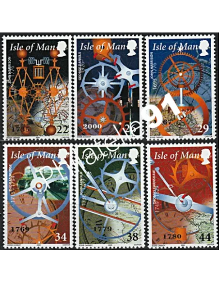 ILE DE MAN - n° 886 à 891 - Horlogers