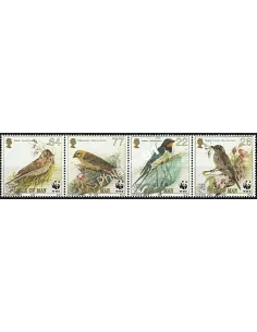 ILE DE MAN n° 899 à 902, Oiseaux chanteurs, Collection timbres europe