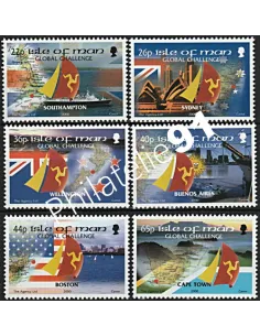 ILE DE MAN - n° 922 à 927 - Course de Yacht "Global Challenge 2000-2001" - Collection timbres europe